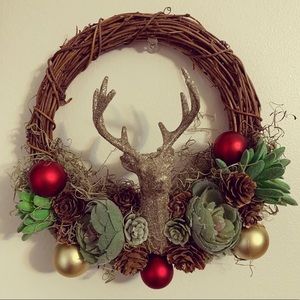 6” Small Handmade Christmas Wreath